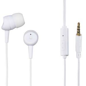 Casti in-ear Hama Basic albe cu microfon