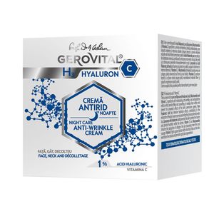 Crema antirid de noapte Gerovital H3 Hyaluron C