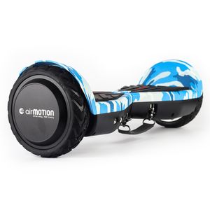 Hoverboard AirMotion H1 white graffiti cu autonomie de pana la 12Km