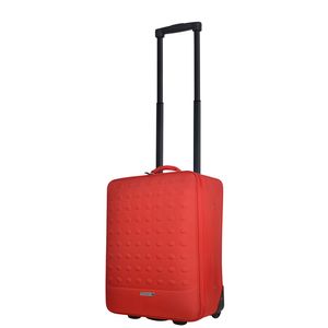 Troler pentru cabina cu 2 roti Airport Basic Soft rosu