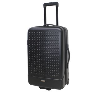 Troler mediu cu 2 roti Airport Basic Rigid negru