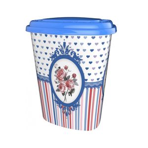 Cos de rufe cu decoratiune si capac 41L