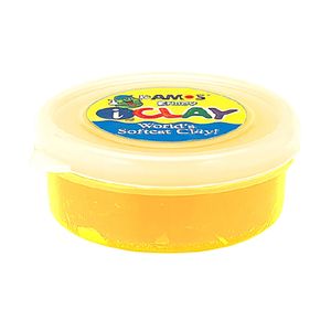 Plastilina Amos 18 g/cutie, galbena