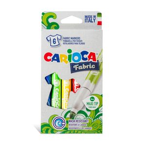 Set Carioca Fabric 6 culori pentru materiale textile