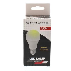 Bec cu led A60 E27 cu lumina calda Chrome