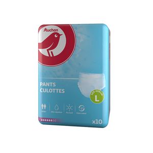 Scutece tip chilot Auchan, marimea L, 10 bucati