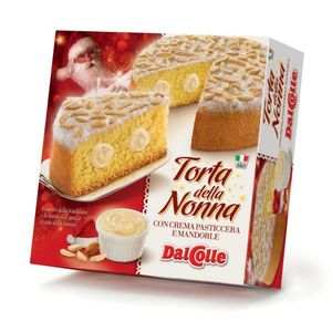 Tortul bunicii Dal Colle cu crema aurie si migdale 300 g