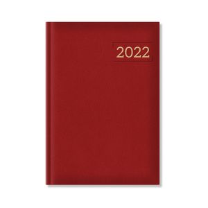 Agenda  A5 datata hartie ivory, Coperta culoarea Bordeaux