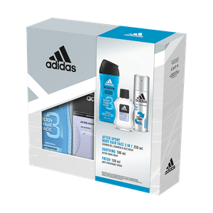 Set pentru cadou Adidas cu after shave, deodorant si gel de dus