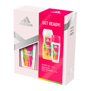 Set pentru cadou Adidas Get Ready cu deodorant si gel de dus