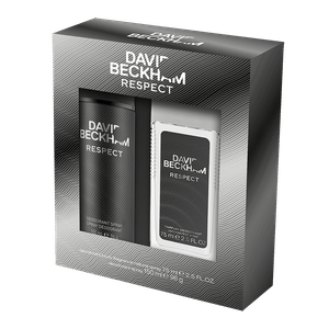 Set pentru cadou David Beckham Respect cu deodorant natural spray si deodorant spray