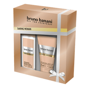 Set pentru cadou Bruno Banani Daring Woman cu deodorant natural spray si lotiune de corp