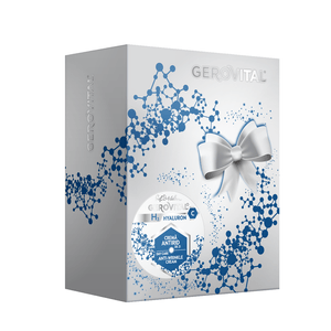 Set pentru cadou Gerovital Hyaluron C cu crema antirid de zi