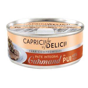 Pate din ficat de pui Capricii si Delicii, 115 g