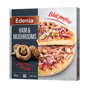 Pizza cu sunca si ciuperci Edenia 425g