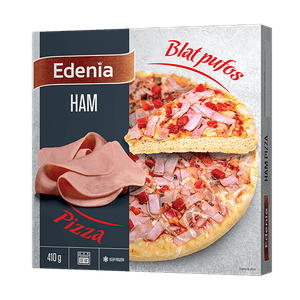 Pizza cu sunca Edenia blat pufos, 410 g