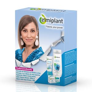 Pachet cosmetice Elmiplant: lotiune de corp 250 ml, crema de maini 100 ml si sapun solid 100 g