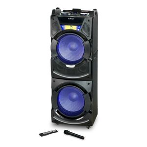 Boxa bluetooth Akai DJ-S5H cu functie de karaoke, 400W