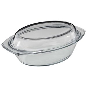 Vas termorezistent Actuel oval, cu capac, 3.6 l