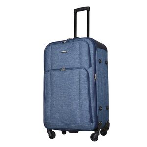 Troler Airport, albastru jeans, 75 x 45 x 27 cm, 65L