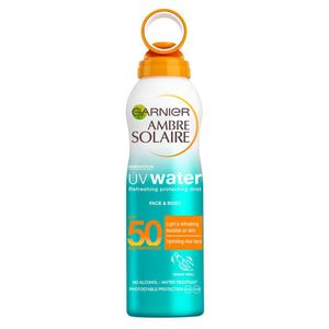 Spray racoritor pentru fata si corp cu protectie solara SPF 50 Garnier Ambre Solaire UV Water 200 ml