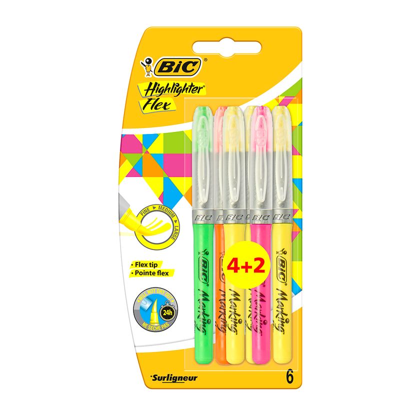 set-6-evidentiatoare-bic-flex-grip-verde-portoclaiu-galben-roz-8902790545438.jpg