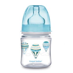 Biberon anti-colici Canpol Babies, 120 ml, culoare bleu