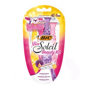 Aparat de ras dispozabil pentru femei BIC Miss Soleil Beauty Kit cu 3 lame