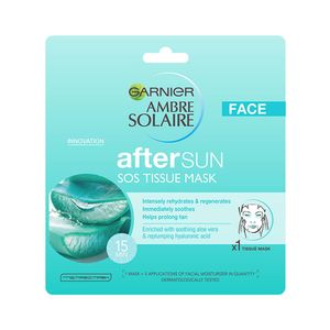 Garnier Ambre Solaire After Sun SOS Mask Masca servetel dupa plaja, 32g