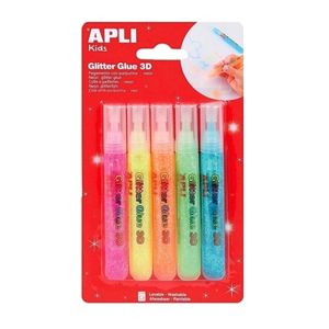 Lipici cu sclipici Apli, culori fluorescente