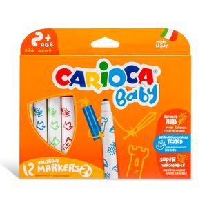 Set Carioca Baby, 12 culori, pentru 2 ani +