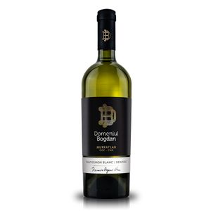 Vin ecologic alb demisec Domeniul Bogdan Sauvignon, 0.75 l