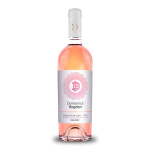 Vin ecologic roze demisec Domeniul Bogdan, 0.75 l