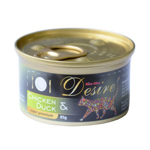 Hrana umeda pentru pisici Miau Miau Desire, pui si rata, conserva, 70 g