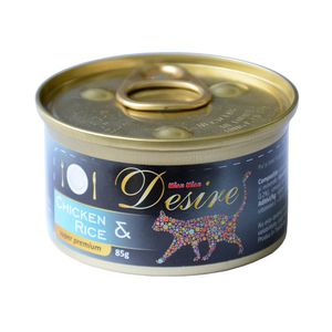 Hrana umeda pentru pisici Miau Miau Desire, pui file si orez, conserva, 85 g