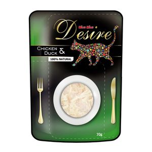 Hrana umeda pentru pisici Miau Miau Desire, pui file si rata, plic, 85 g