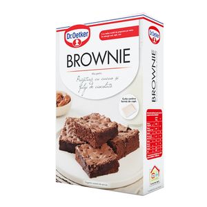 Mix pentru prajitura Dr.Oetker cu cacao si fulgi de ciocolata-brownie, 480 g