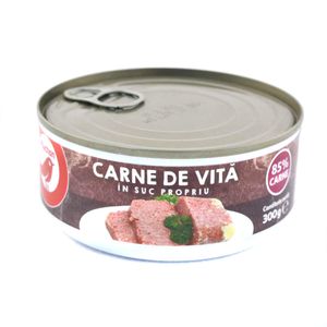 Carne de vita Auchan in suc propriu, 300 g