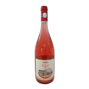 Vin roze demisec Crama Teodor Merlot, 0.75 l