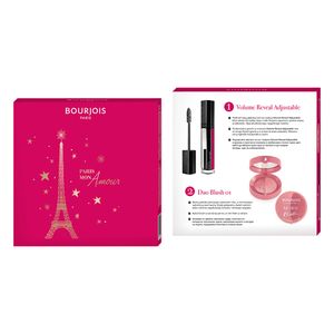 Set pentru cadou Bourjois: Rimmel Mascara 6 ml + Fard de obraz 2 g