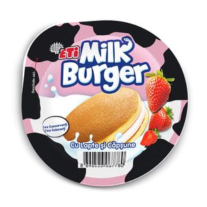 Desert Milk Burger cu lapte si capsune