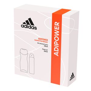 Set Adidas Woman Adipower, deodorant 150 ml si gel de dus 250 ml