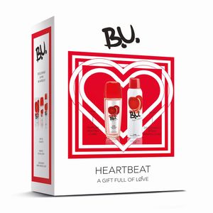 Set pentru cadou BU Heartbeat: parfum pentru corp 75ml + deodorant 150ml