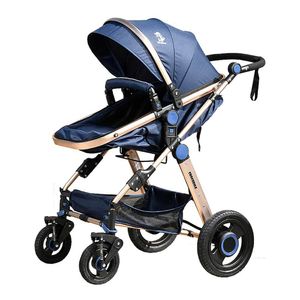 Carucior copii 2 in 1 reversibil S-18 Crocodile Blue 0-36 luni