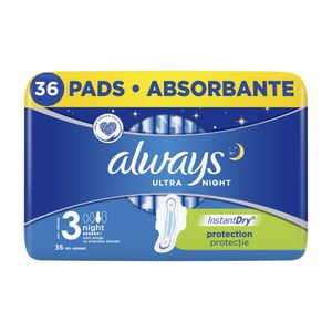 Absorbante Always Ultra Night, 36 bucati