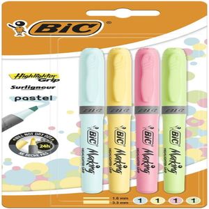 Evidentiator BIC, set 4 bucati, diverse culori