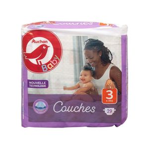 Scutece pentru bebelusi Auchan, NR3 4-9 KG, 29B