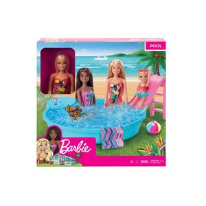 Papusa cu piscina Barbie