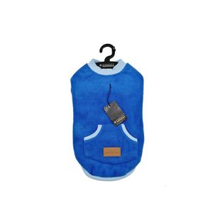 Hainuta fleece Croci pentru catei, albastru, 40 cm