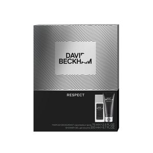 Set pentru cadou David Beckham Respect pentru barbati: deodorant natural spray 75 ml + gel de dus 200 ml